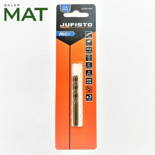 113 Wiertła do metalu kobaltowe